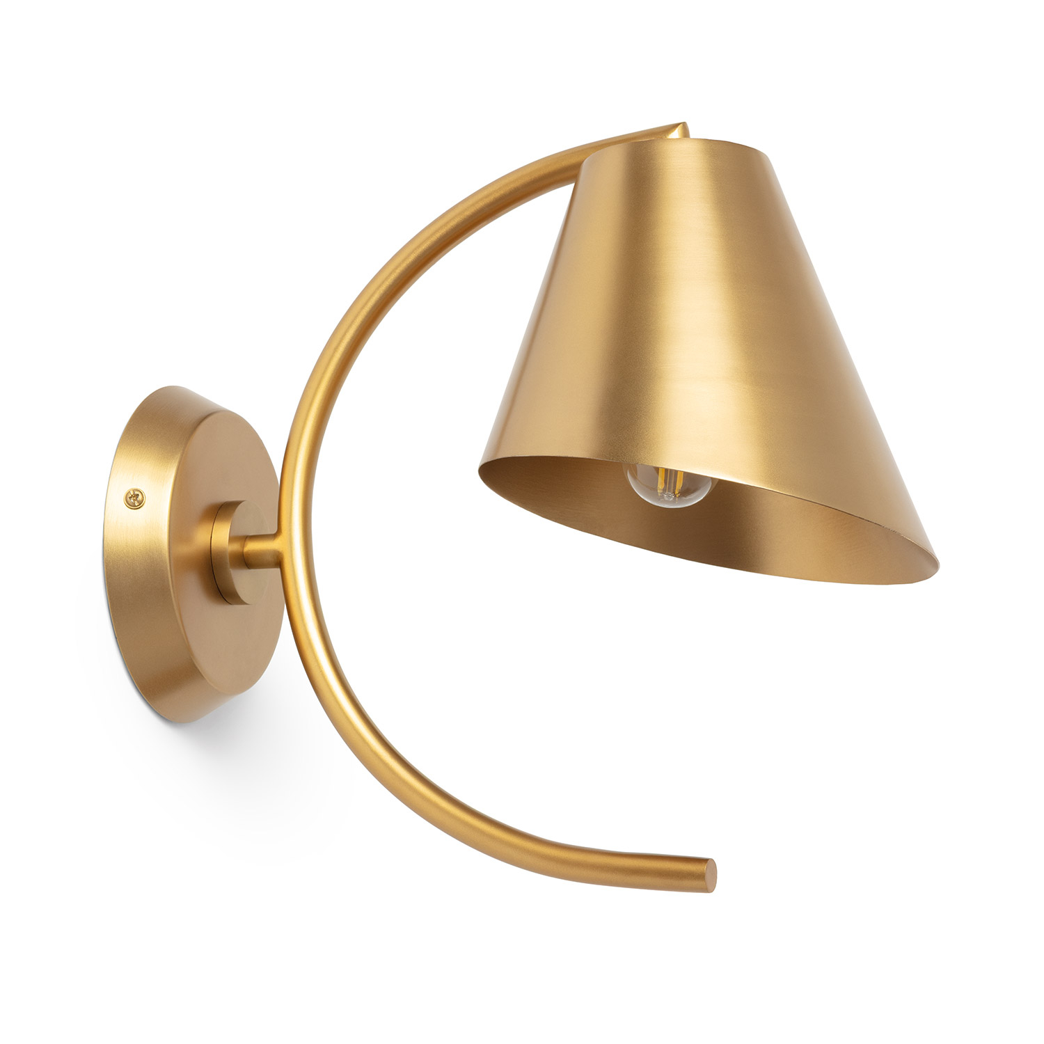 Ledkia Aplique de Pared Metal Edern Dorado