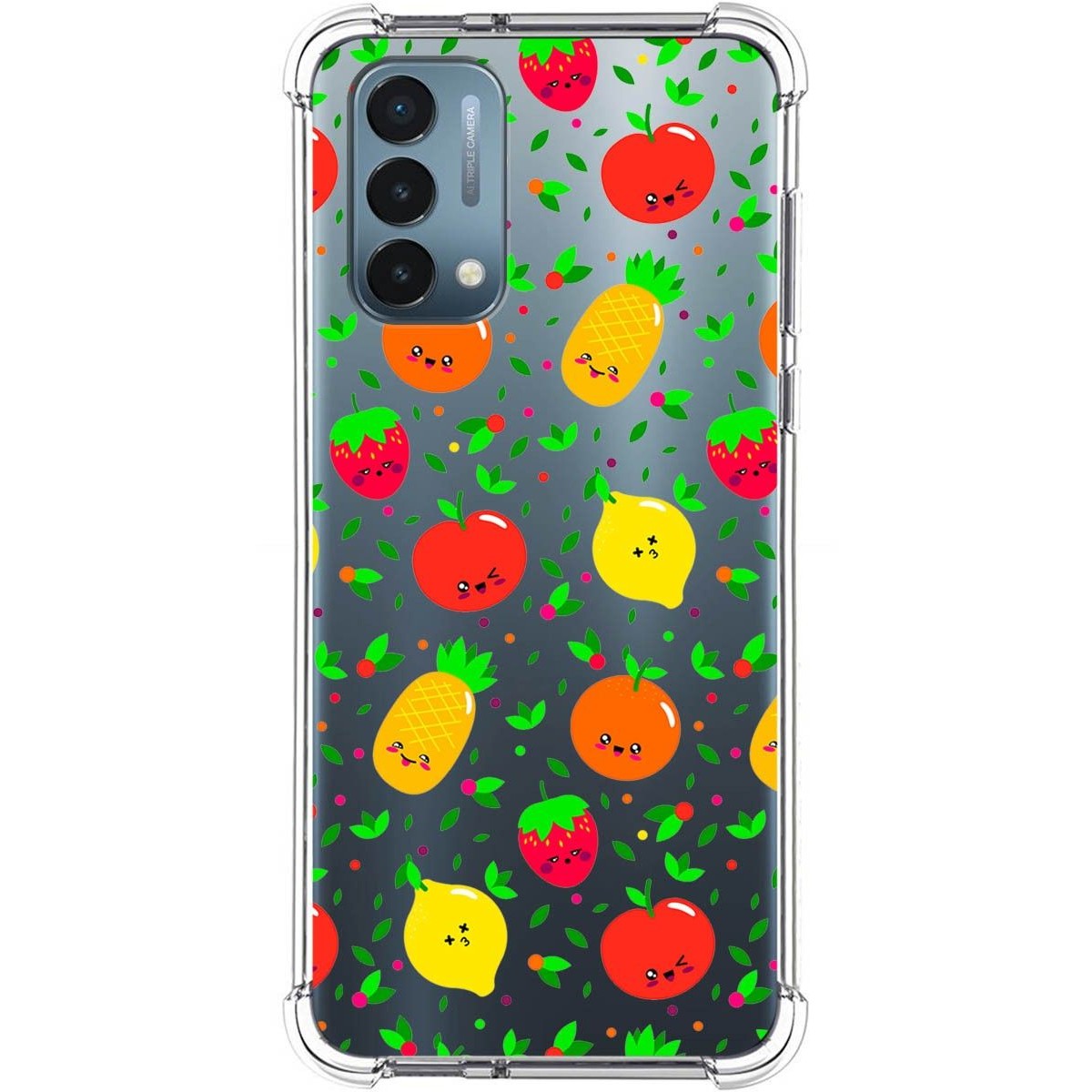 Funda Silicona Antigolpes para OnePlus Nord N200 5G diseño Frutas 01 Dibujos
