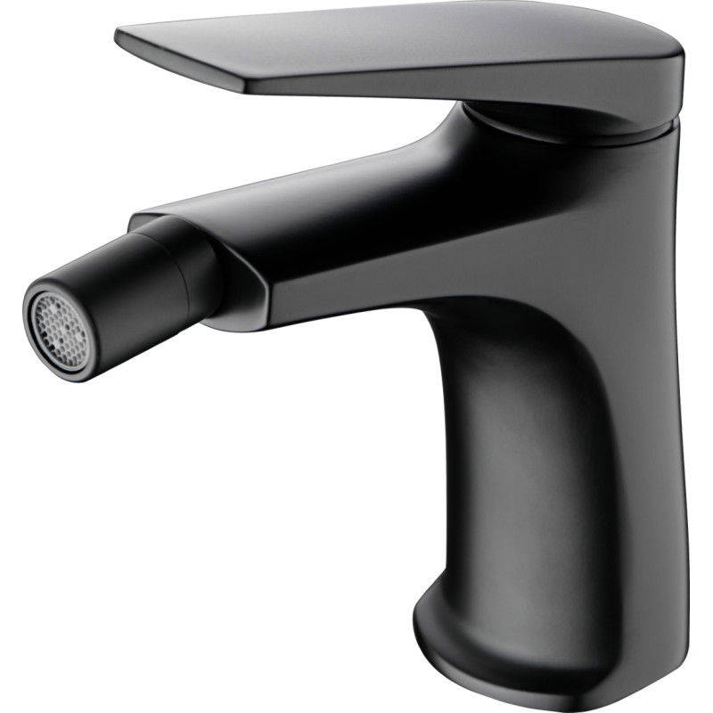 Imex pisa BDD055-2BGM Delos grifo monomando sobre re para bidé en latón negro metalizado