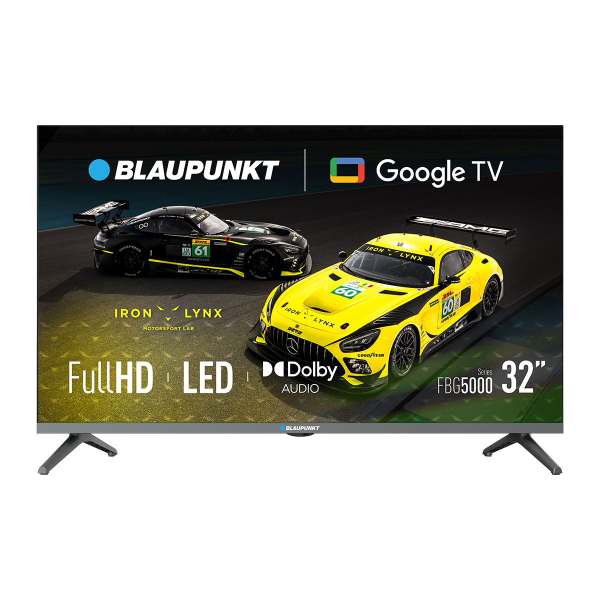 BLAUPUNKT Smart TV 32'' Full HD LED Google TV con Chromecast WiFi Bluetooth HDR Dolby Audio 2xHDMI USB Negro, 32FBG5000S