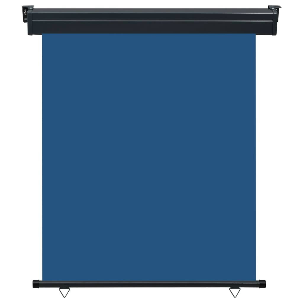 vidaXL Toldo lateral de balcón 145x250 cm Color Negro, Crema, Azul