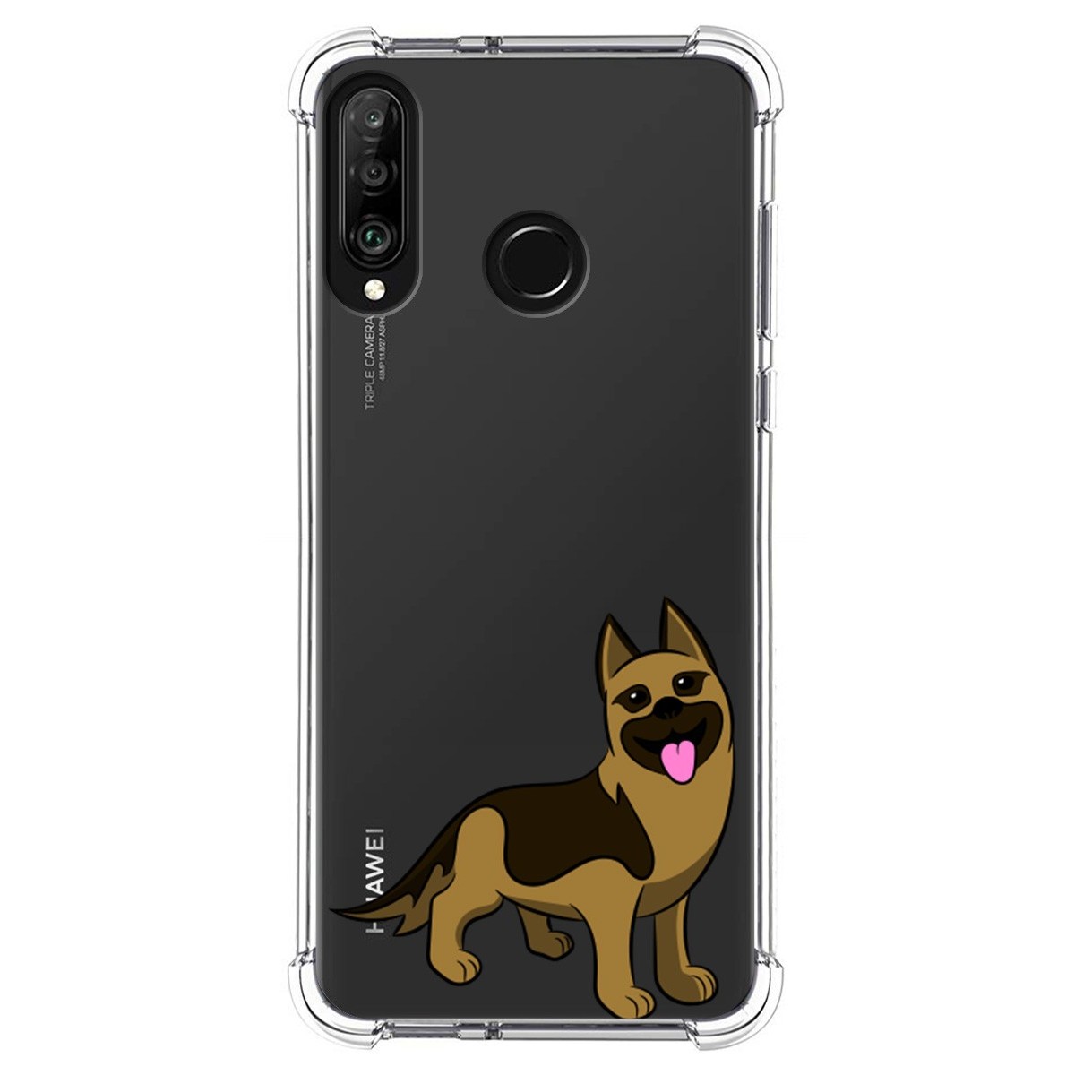 Funda Silicona Antigolpes para Huawei P30 Lite diseño Perros 03 Dibujos