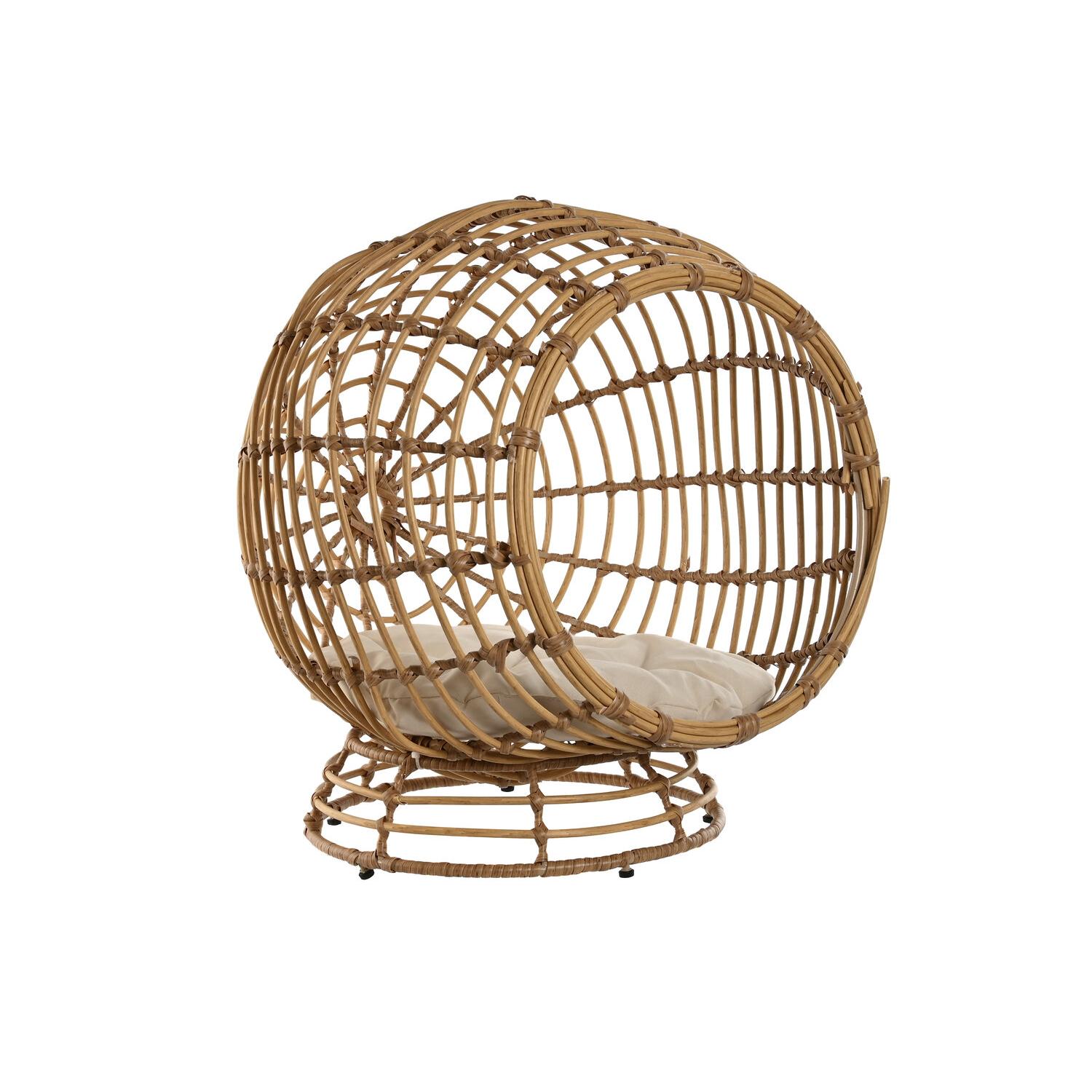 Cama Mascota Ratan Sintetico Poliester 60X58X58 - Fijalo - El mejor complemento para tu hogar.