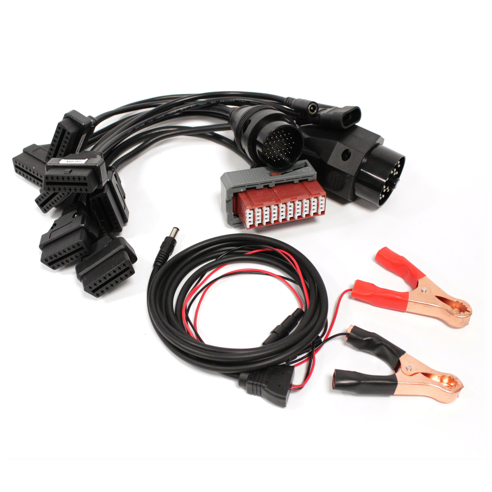 Kit 7 adaptadores OBD2 AUTOCOMCAR compatibles con Mercedes PSA 2-pin PSA 30-pin y compatibles con BMW Audi OPEL FIAT - BeMatik