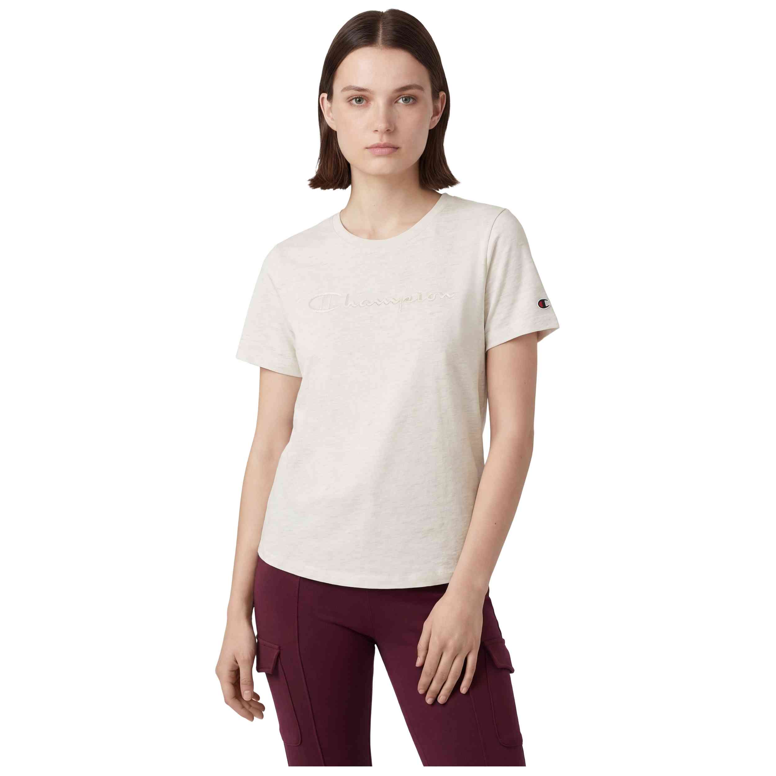 Camisetas Champion modelo 118382/Em005 Ss Tee en color Beige
