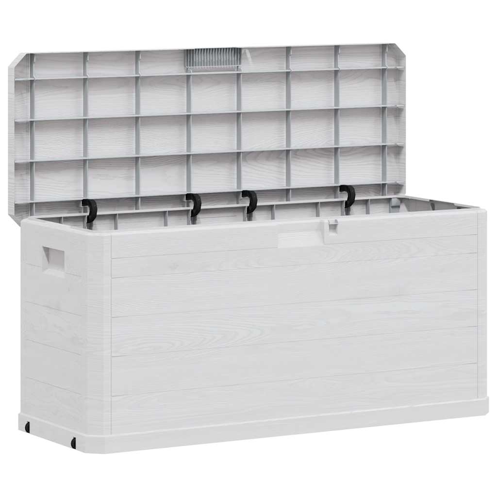 vidaXL Caja de almacenamiento de jardín 280 L en color Marrón/Gris claro