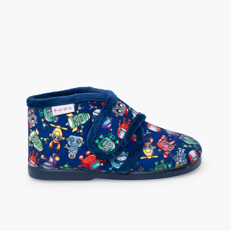 Pisamonas Zapatillas Andar Por Casa Niños Dibujos