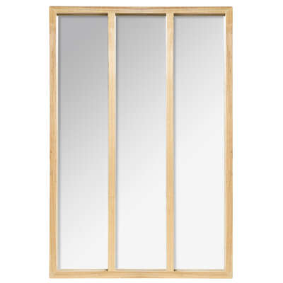 Factory Cuadros - Espejo Bauer Madera 76x116cm - Espejo Ventana - Espejo Decorativo de Pared