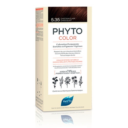 Phytocolor 5.35 Castaño Claro Chocolate Kit Color