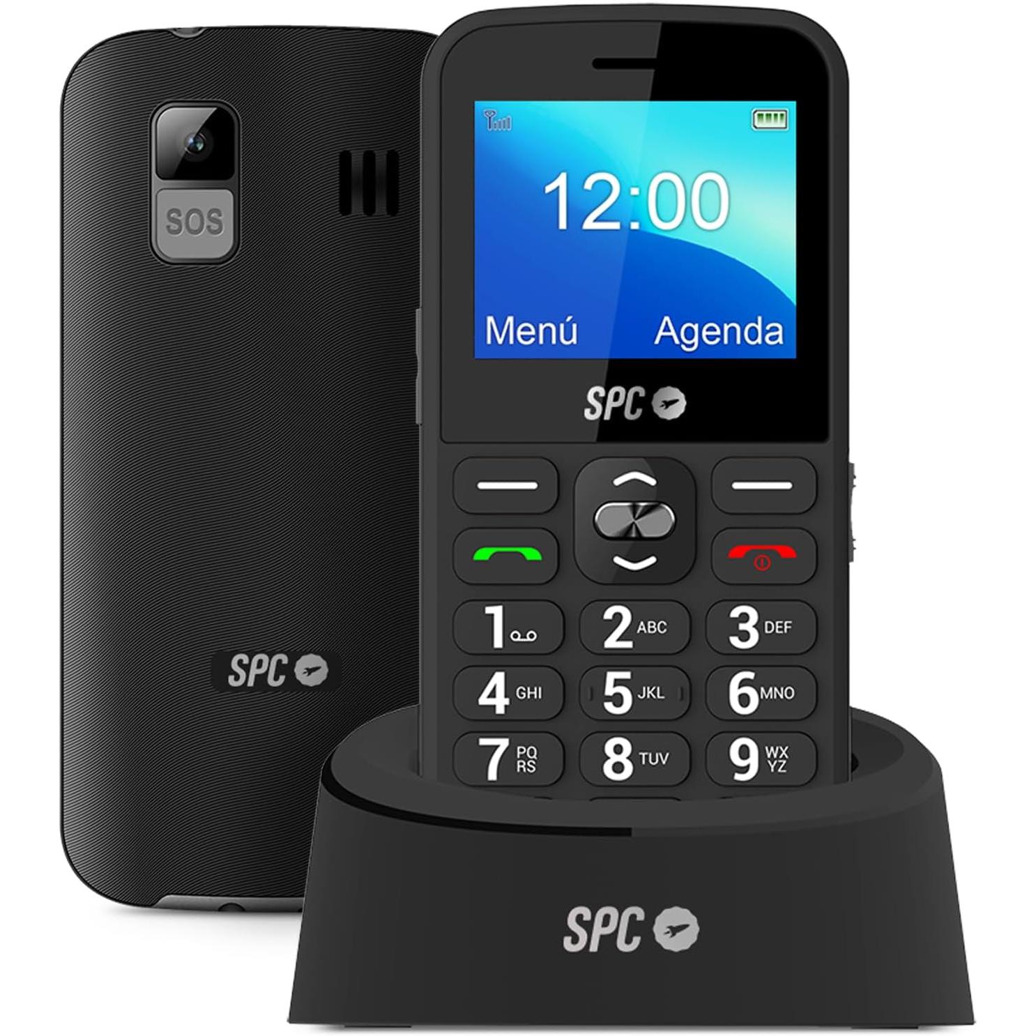SPC Telefono Movil para Mayores con Botones Grandes - Tapa y Botones  Retroiluminados - Boton SOS y Botones