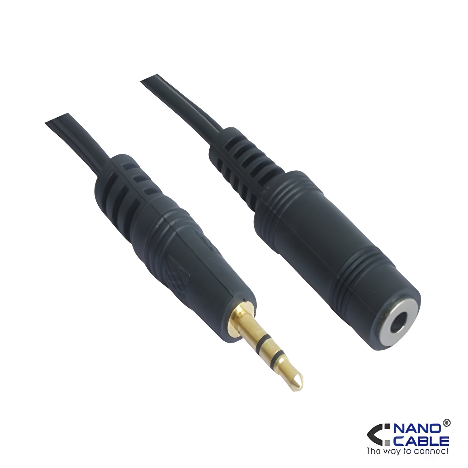 Nanocable - cable alargador audio estereo 1.5m - conexión jack 3.5/m a 3.5/h (para monitores, proyectores, pizarras, etc)