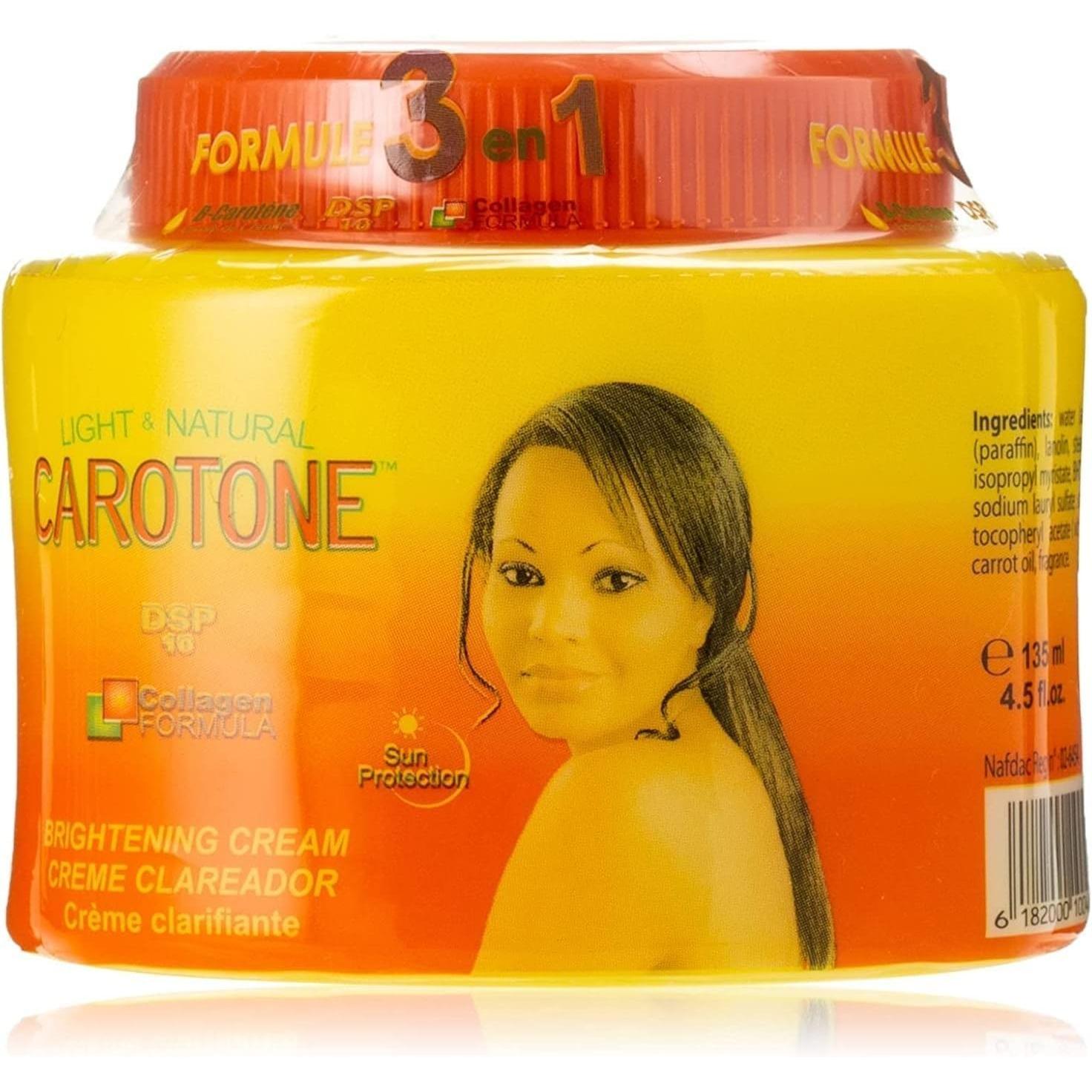 Crema Facial Carotone 3 en 1 | Hidratante, Iluminadora y Unificadora del Tono | Piel Radiante | 135ml