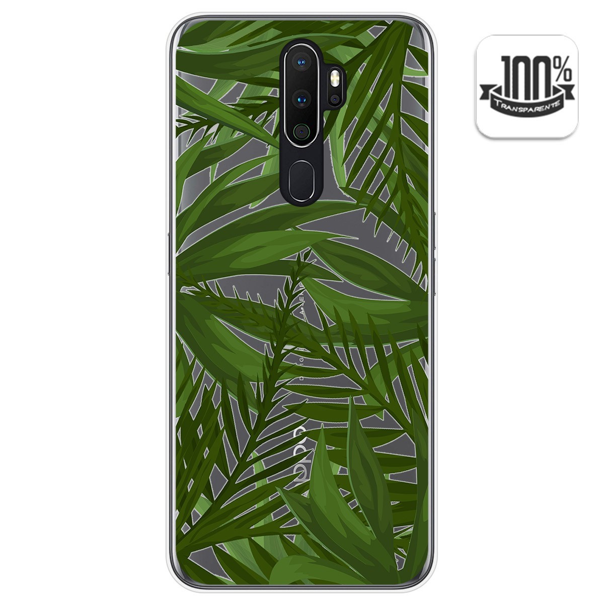Tumundosmartphone Funda Gel Transparente para Oppo A5 2020 diseño Jungla Dibujos