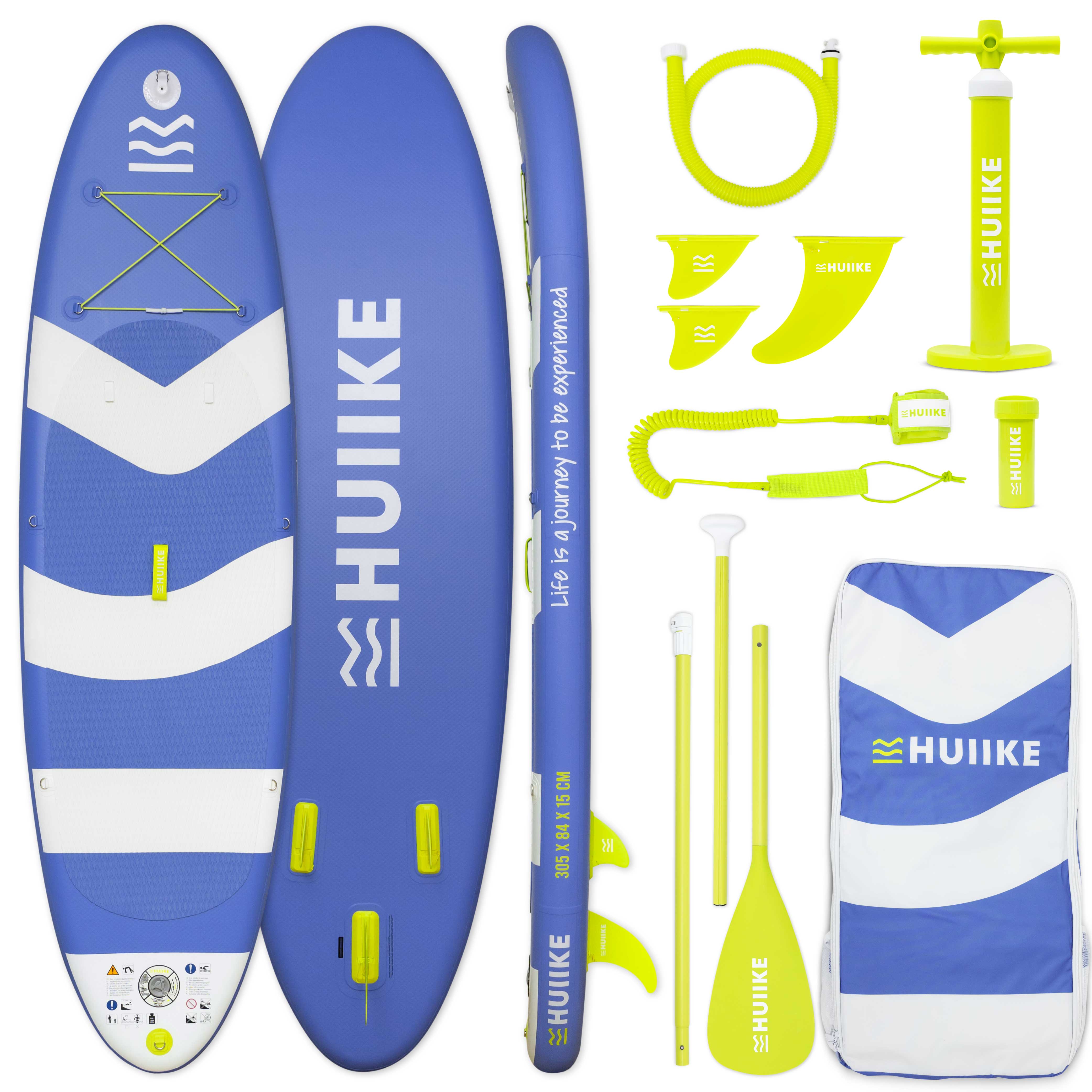 Tabla Paddle Surf Hinchable con Accesorios Premium - HUIIKE | Tabla Padel Surf Hinchable con Remo de Aluminio Inflador Leash | PadelSurf Stand Up Paddle Board Gran Estabilidad Resistencia | SUP Board