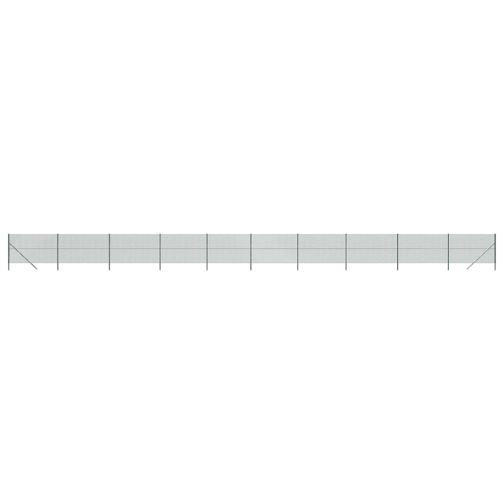 vidaXL Cerca de alambre verde 1,6x25 m