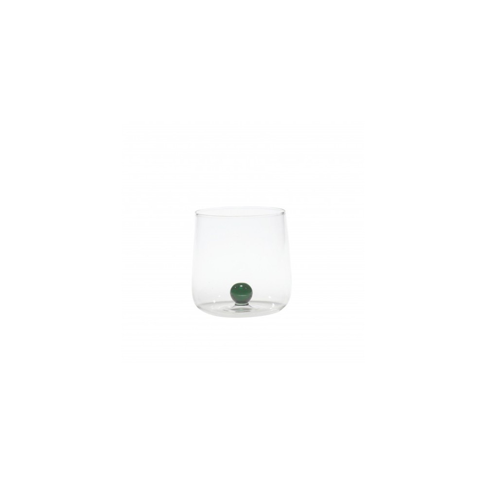 Vaso Bilia Zafferano de vidrio borosilicato, juego de 6 piezas, color verde