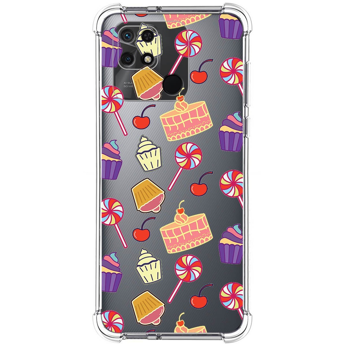 Funda Silicona Antigolpes para Xiaomi Redmi 10C diseño Dulces 01 Dibujos