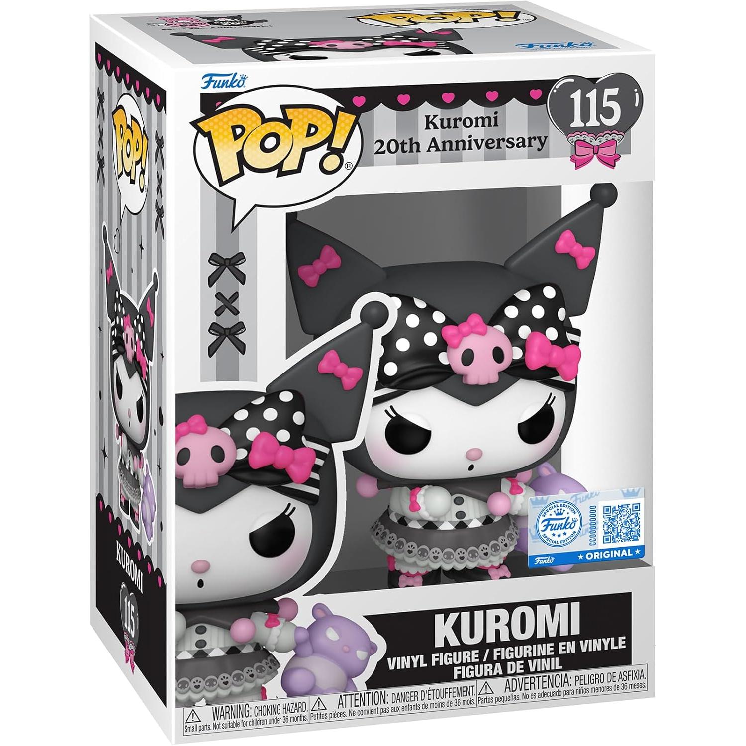 Funko Pop! Sanrio: Hello Kitty - Kuromi 20th - Kuromi - Figura de Vinilo Coleccionable - Idea de Regalo - Mercancía Oficial - Juguetes para niños y Adultos - Figura Modelo para coleccionistas