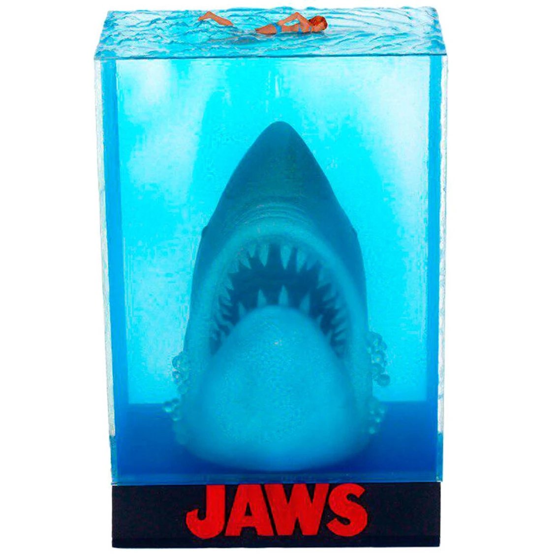 SD Toys - Figura coleccionable Cine Tiburón UNI22183 con efecto cartel 3D para fans y coleccionistas, diseño cinematográfico detallado para salón o sala de cine en casa