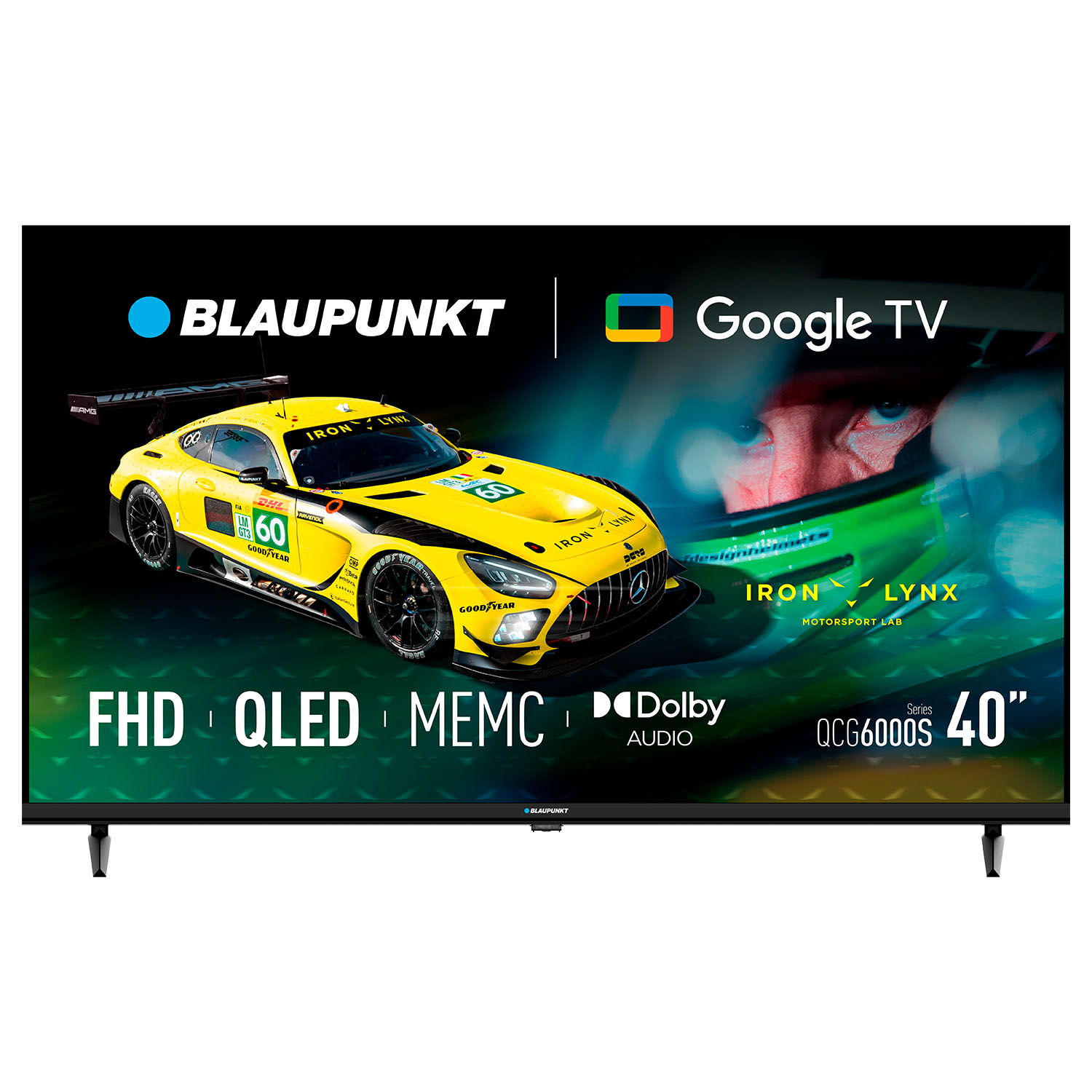 Blaupunkt - Televisor Smart 40" QLED Full HD con sistema operativo Google TV, sonido 2×8 W, PVR y montaje VESA 200×200 mm 40QCG6000S