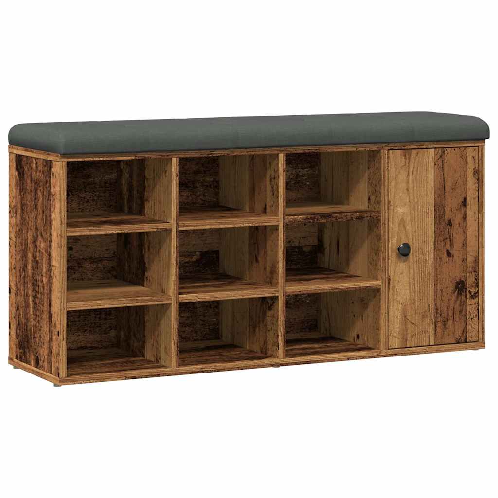 vidaXL Zapatero madera de ingeniería 102x32x50 cm Multicolor