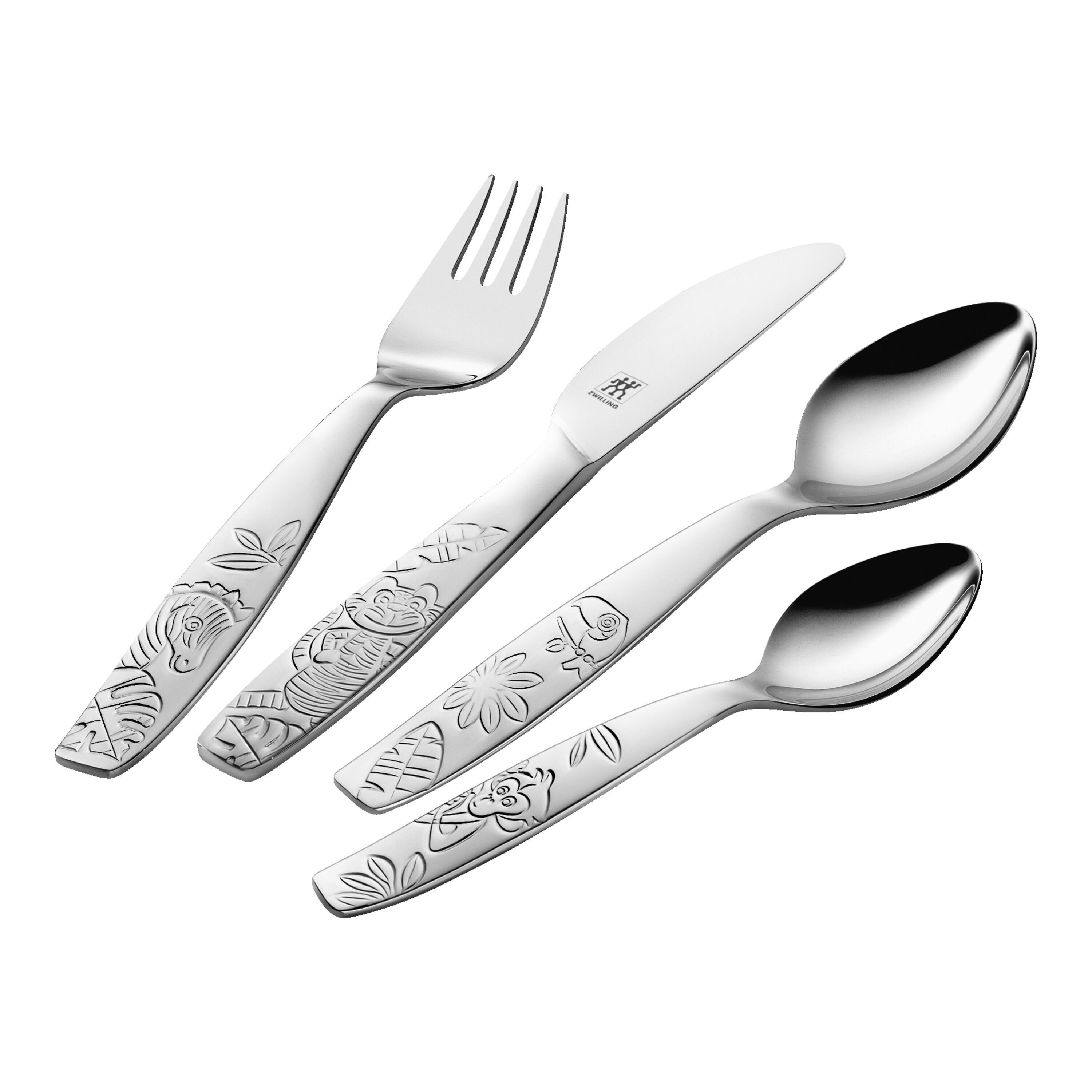 ZWILLING Jungle Cubertería infantil 4-pzs, satinado