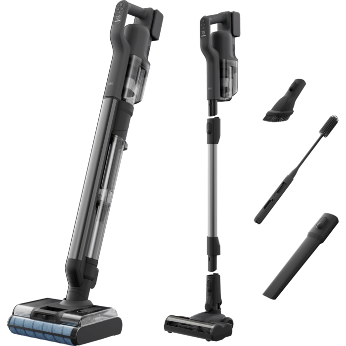 AEG AW82U2DG aspiradora de mano Gris, Acero inoxidable Sin bolsa