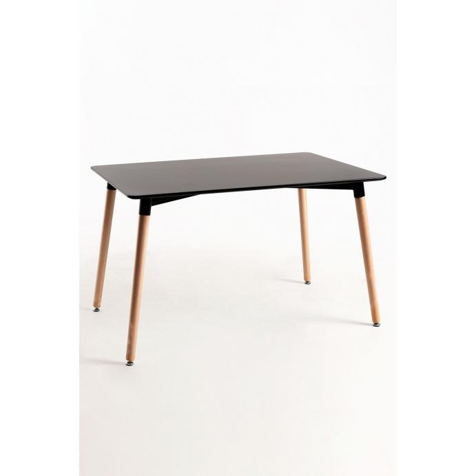 Regalos Miguel - Estilo Nórdico - Mesa Tower Rectangular 120 x 80 cm - Negro