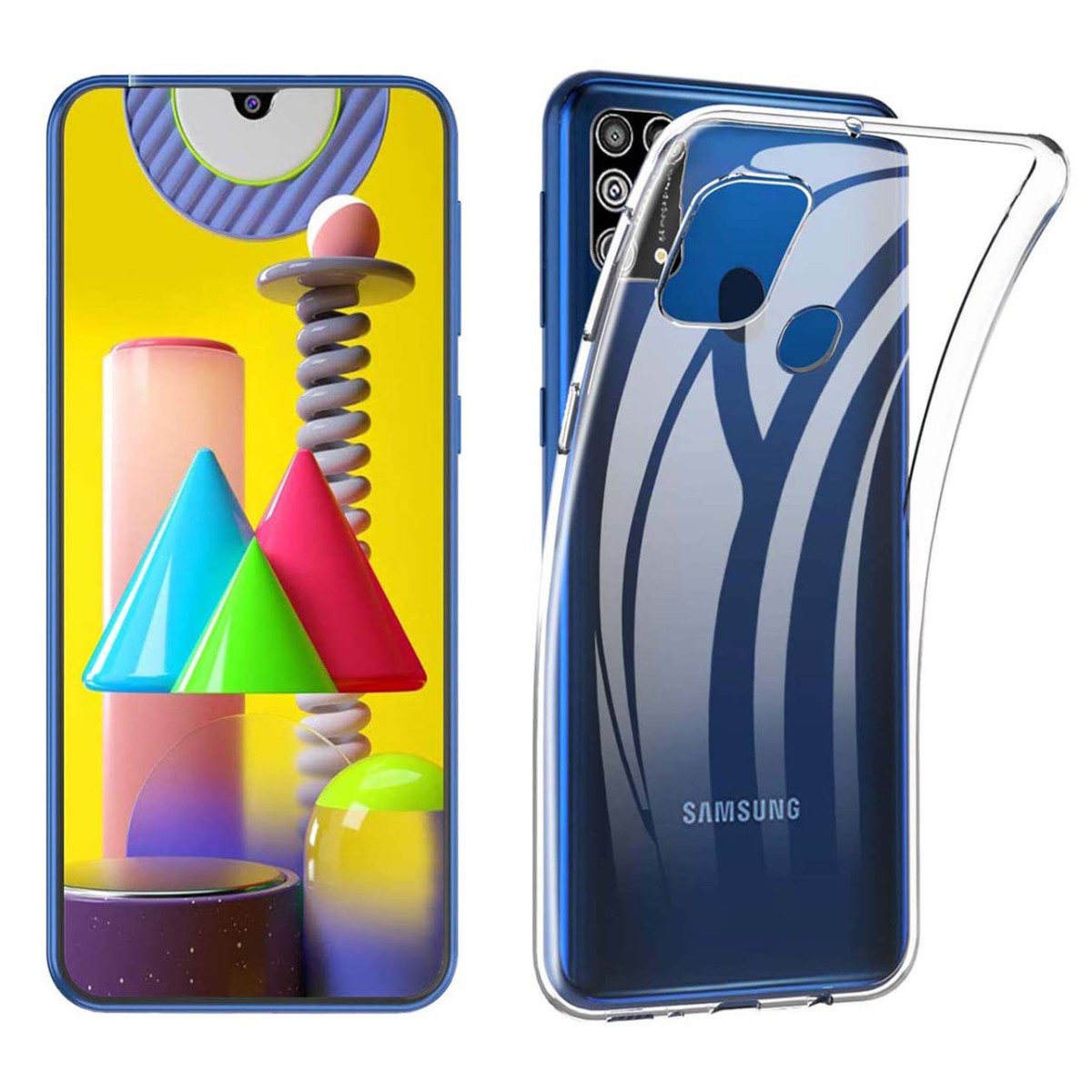 Tumundosmartphone Funda Silicona Gel TPU Transparente para Samsung Galaxy M31