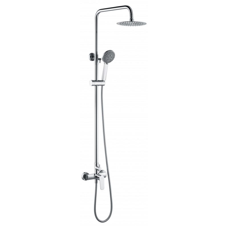 Imex Belgica BDZ044 columna de ducha monomando diseño moderno acabado cromado