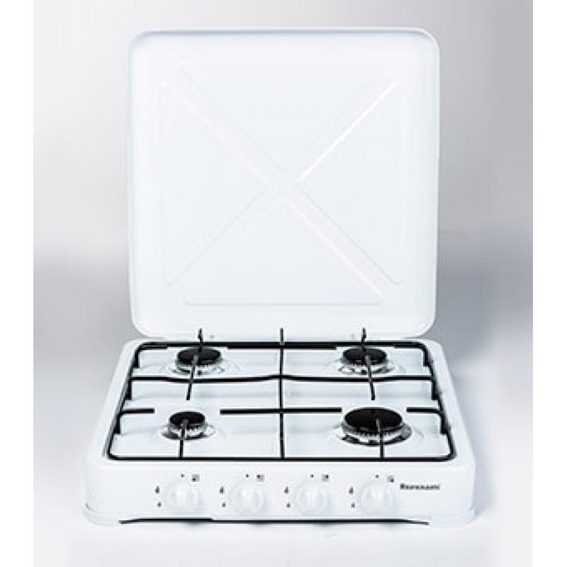 Cocina de Gas Ravanson K-04T de gas 4 zonas Blanco