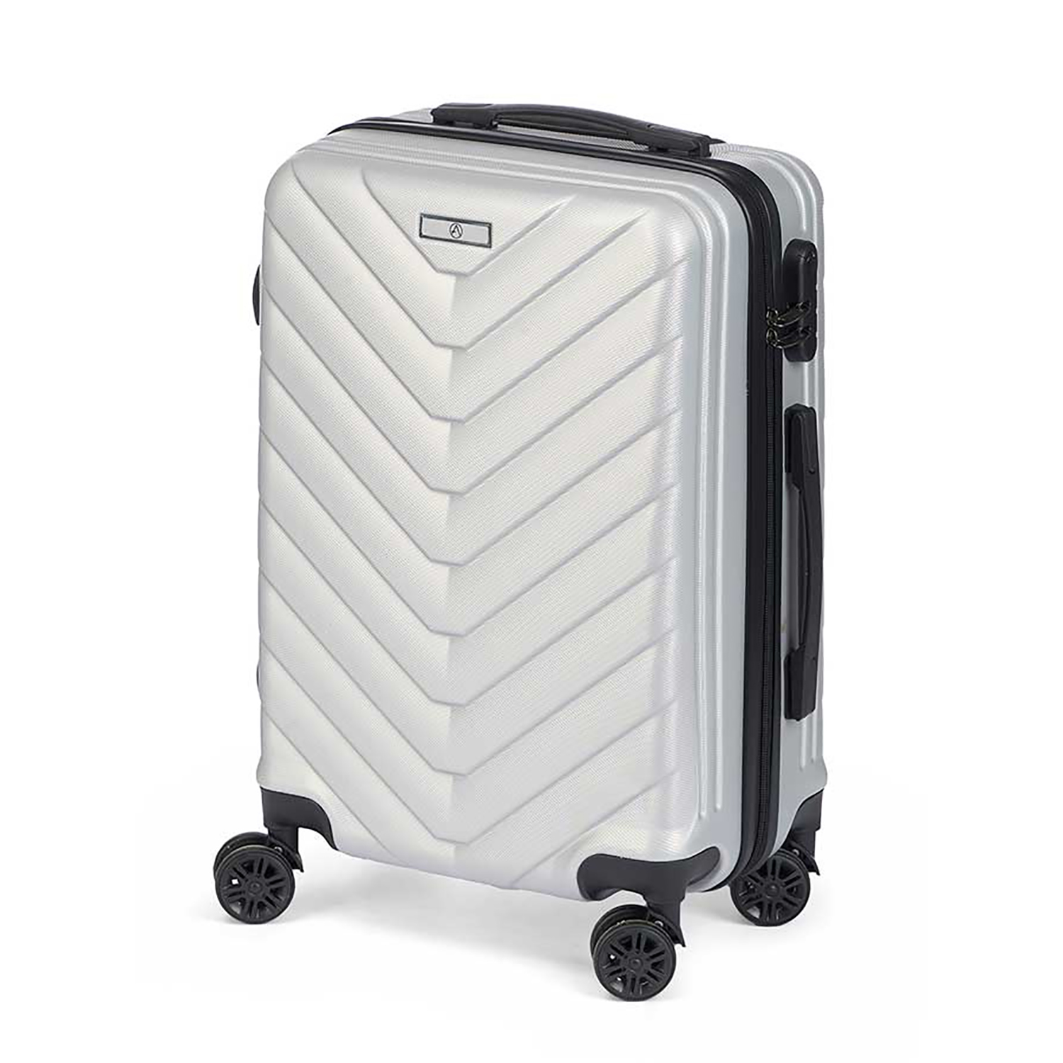 DAM Maleta trolley de cabina en ABS, ligera y resistente. Diseño escamas. 38x57x23 Cm.