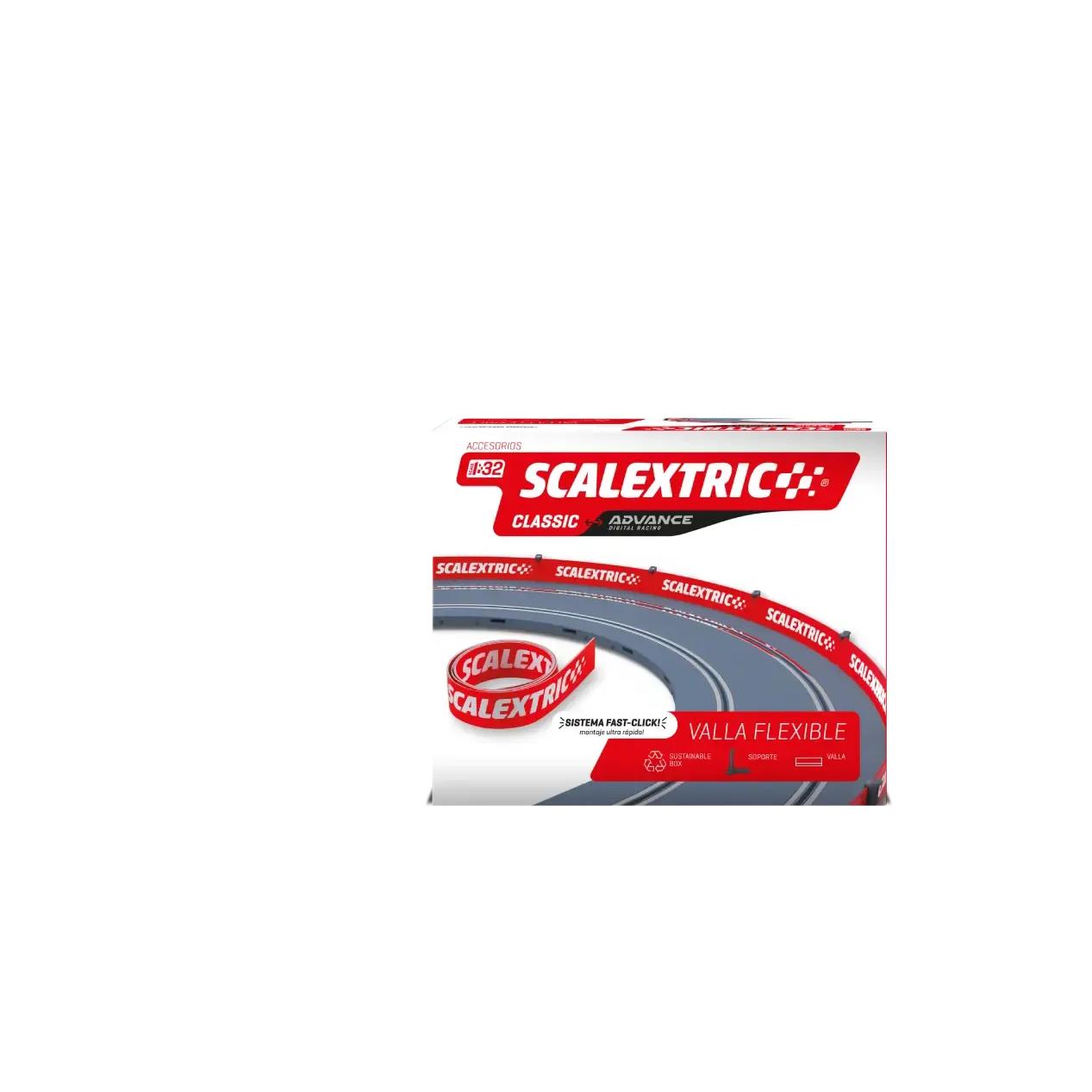 Scalextric - Barrera Flexible (3m) - Accesorios gama Classic para ampliar o mejorar tu pista de carreras o coches de carreras, , Juguetes para niños, Ideal para Regalo, Perfecto para niños y adultos