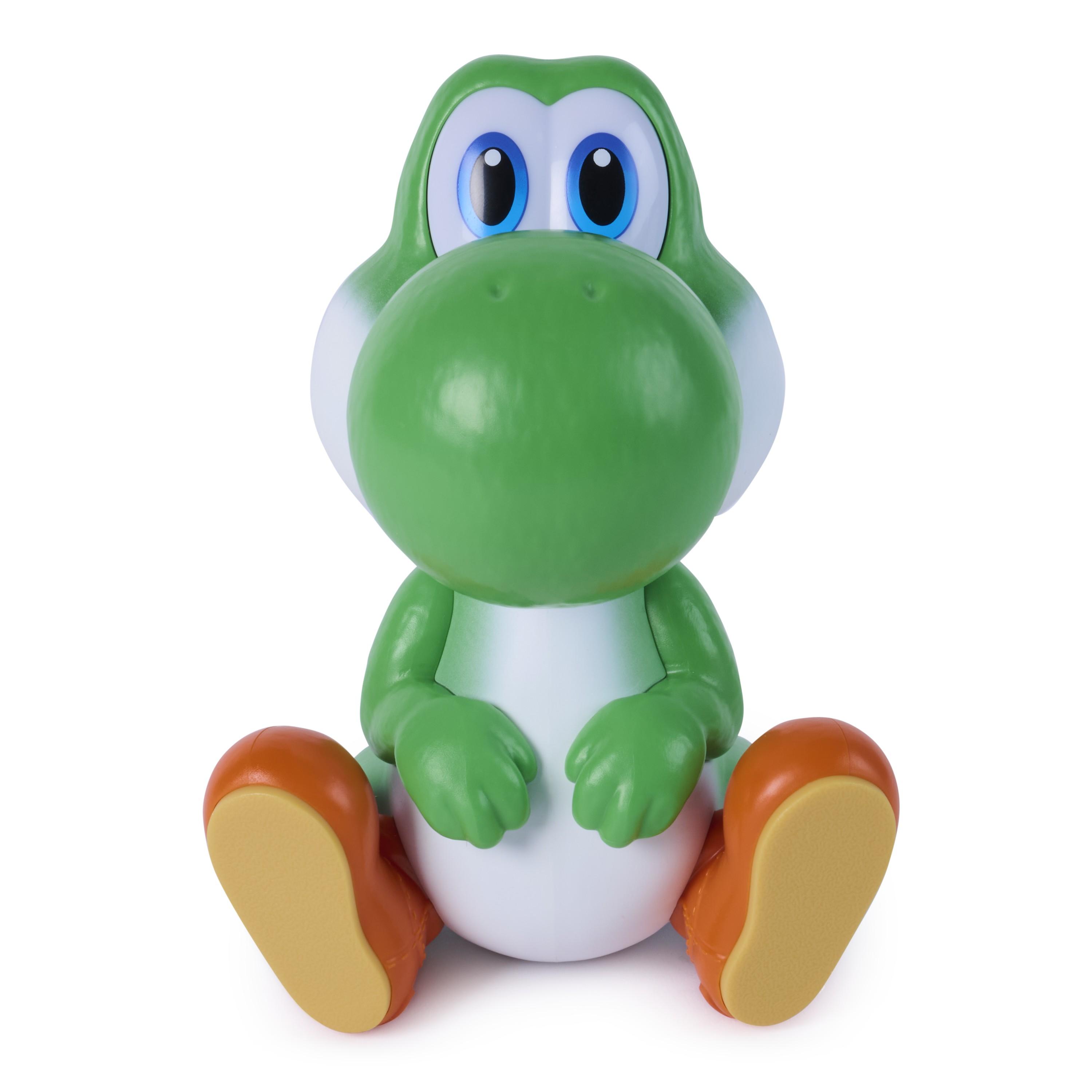 SPIN MASTER - Super Mario Bross-Huevo interactivo con figura de Yoshi y piezas de cascarón para jugar y exhibir. Necesita pilas AA, 3 unidades , incluidas+4 años