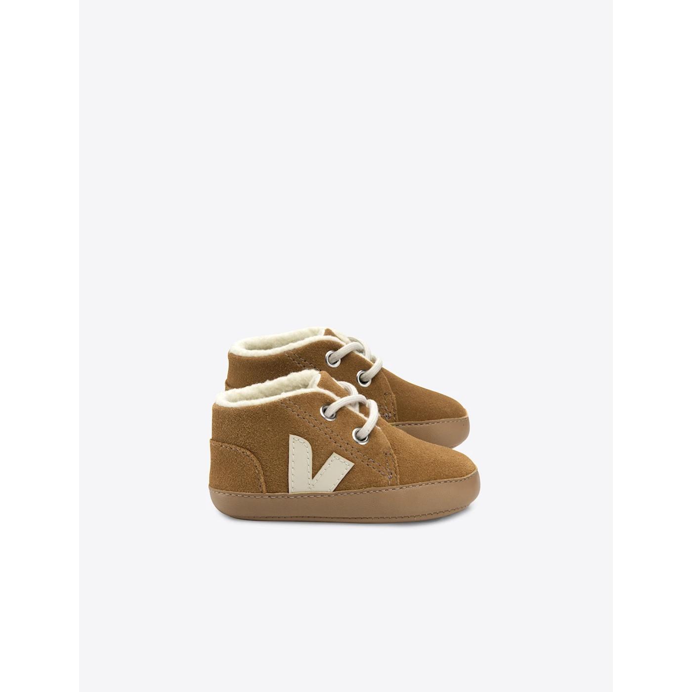 VEJA BABY SUEDE CAMEL PIERRE