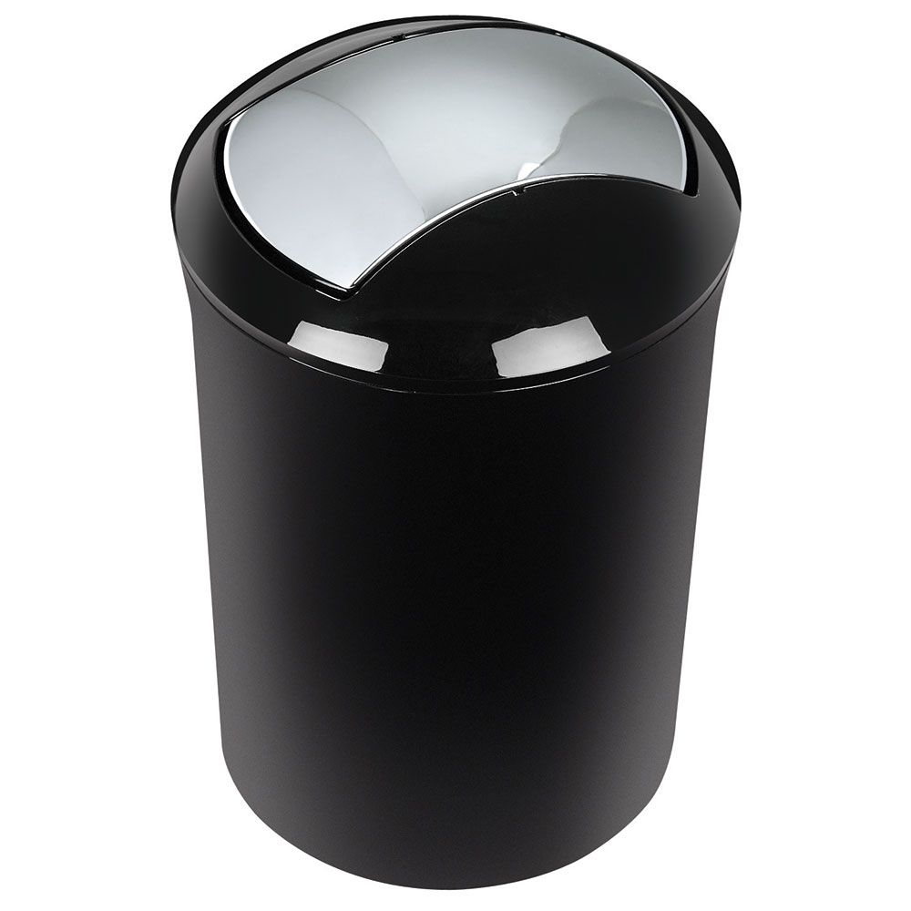 Spirella - Cubo de basura SPIRELLA colección Sydney color negro acrilico  (5L)