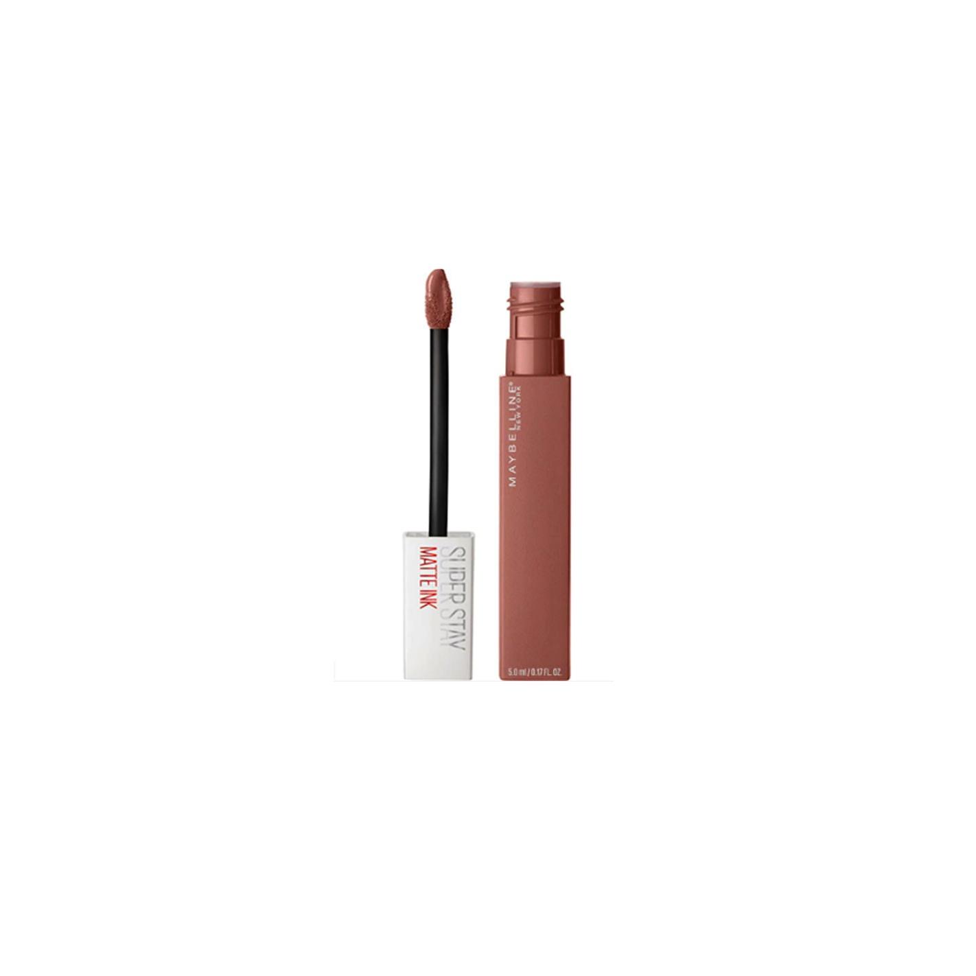 Maybelline New York - Superstay Matte Ink Nude Lipstick, long-lasting liquid lipstick with high-precision applicator, provides moisturizing lip color that doesn't dry or crack.