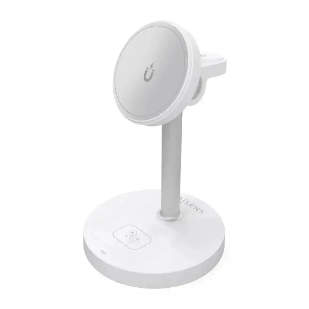 Cargador inalámbrico 3 en 1 USB-C 15W Qi/Qi2 Blanco, Apple Watch, Auriculares y Smartphone