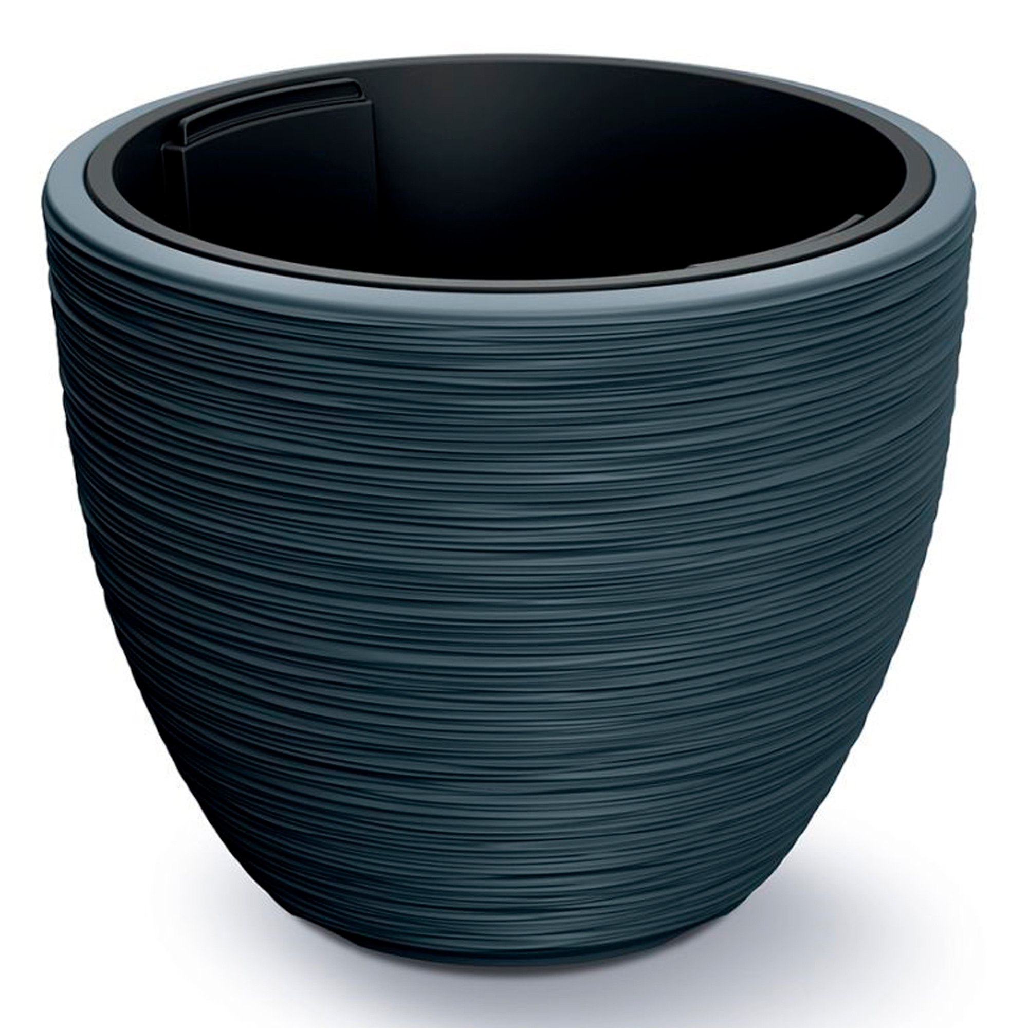 Macetero Prosperplast Color Antracita con Depósito - Colección FURU