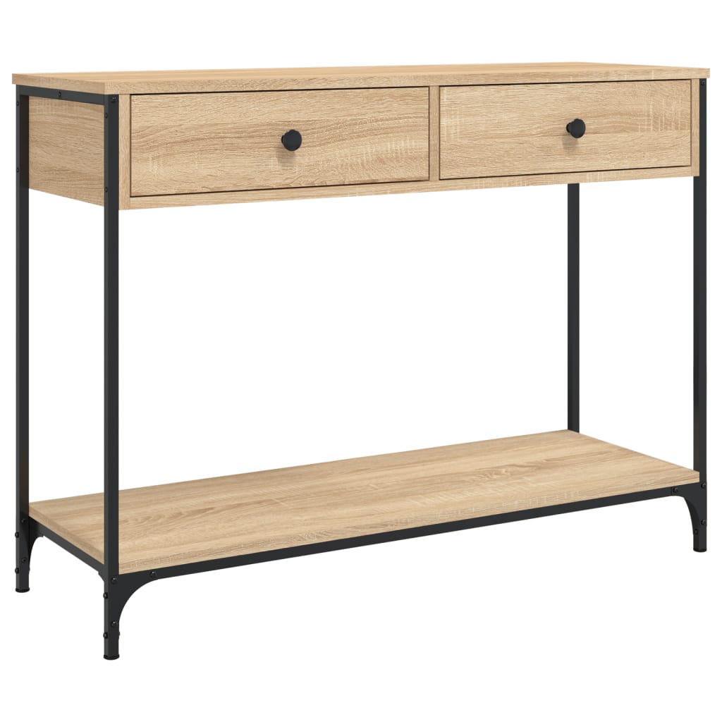 Mesa Consola Vidaxl de Madera Ingeniería 100x34,5x75 Cm
