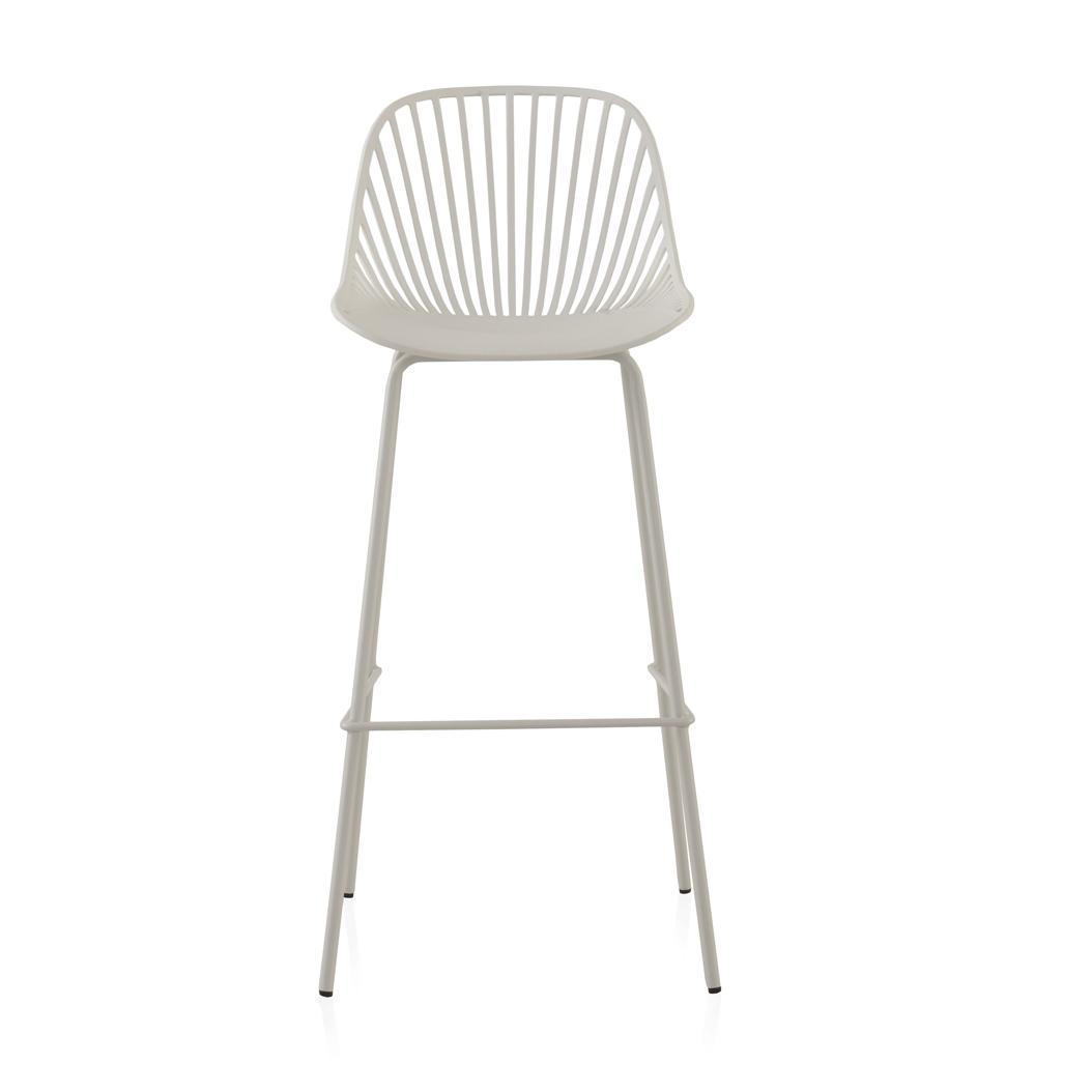 Pack De 2 Sillas Pp Color Blanco Con Patas Metalicas El mejor complemento para tu hogar. Fijalo