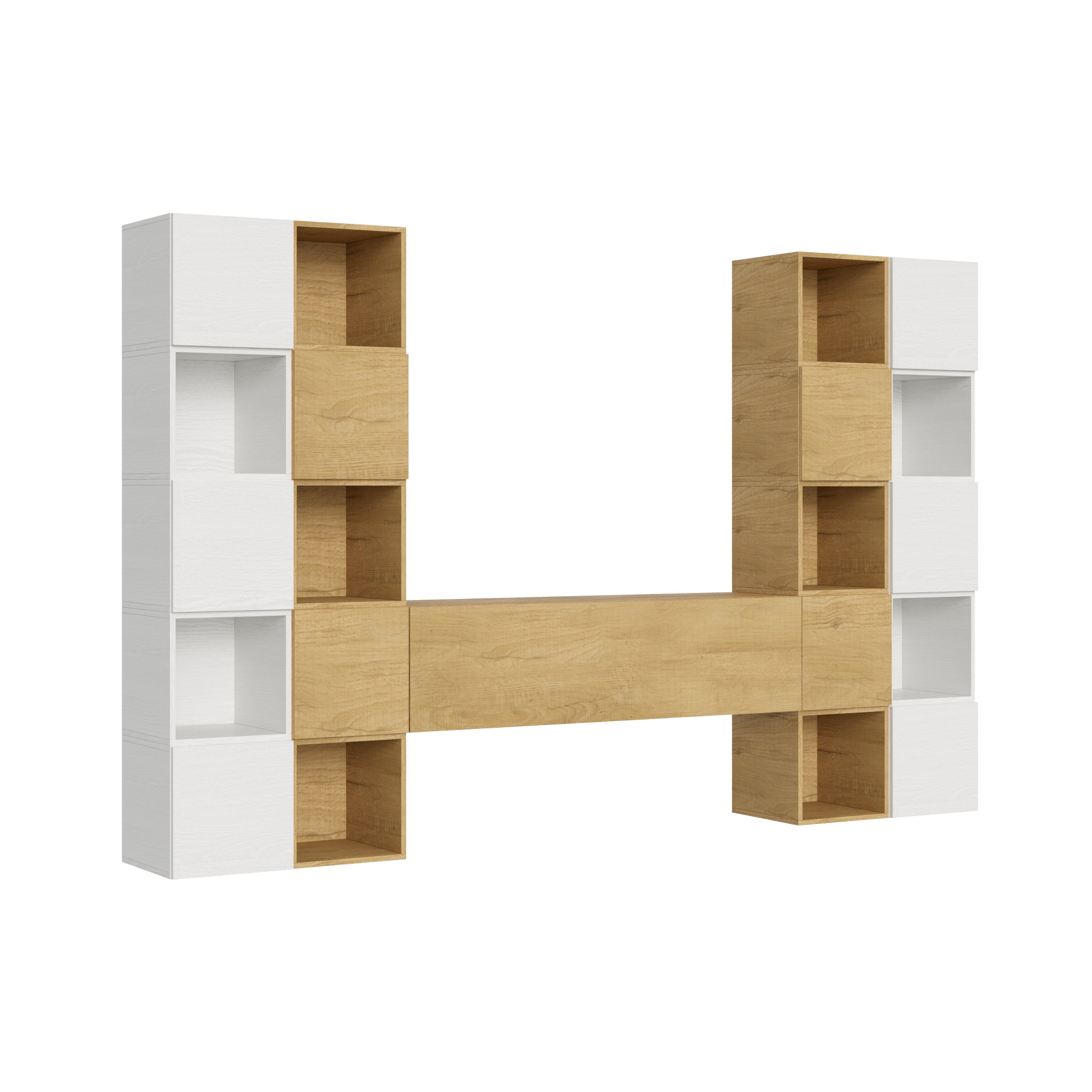 Composición de pared para salón A109 An.314 Al.200 Pr.39,2 - Itamoby
