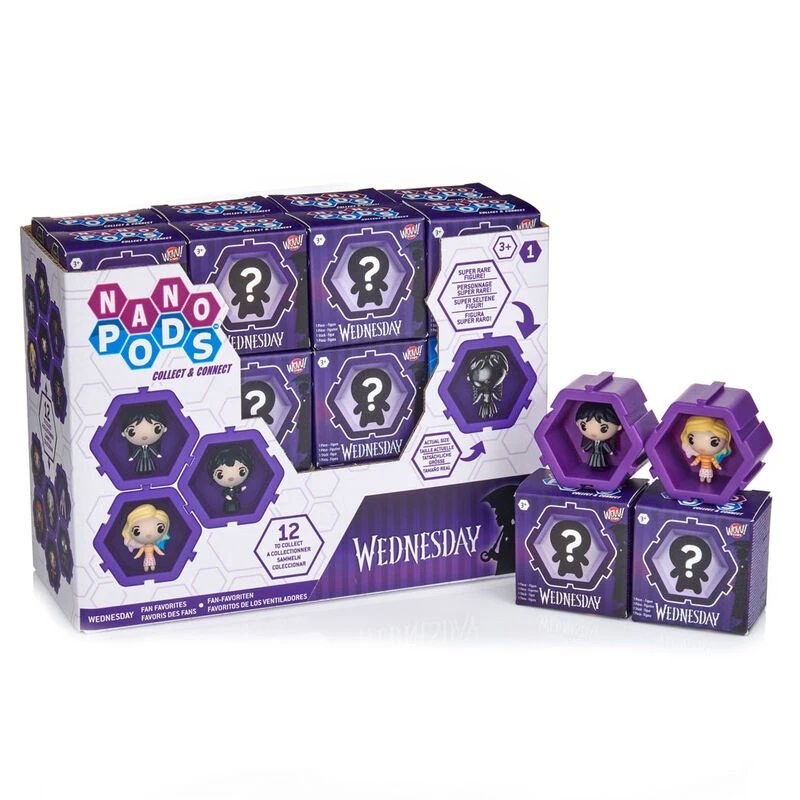 WOW STUFF - Caja Nano Pods WS01012 de coleccionables fantásticos para jóvenes y adultos, 24 unidades con diseño moderno y atractivo para exhibición y regalo original