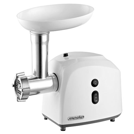 Picadora de carne Mesko MS 4805, 600 W, bol, colador mediano, picadora de carne, colador de semillas de amapola, émbolo, embutidora | Mesko | Mesko MS 4805 | blanco | colador mediano, picadora de carne, colador de semillas de amapola, grasa