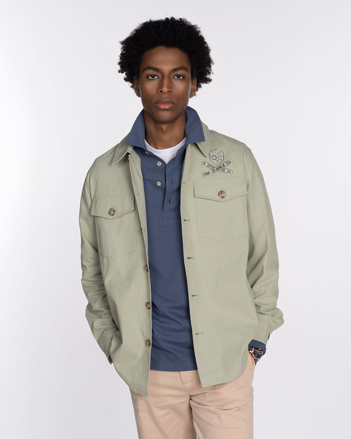 Harper & Neyer Sobrecamisa de Hombre Skull