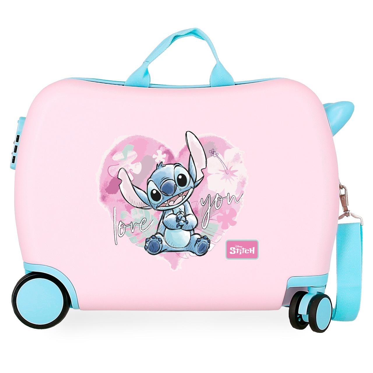 Maleta infantil Stitch Heart rosa 50x38x20 cm