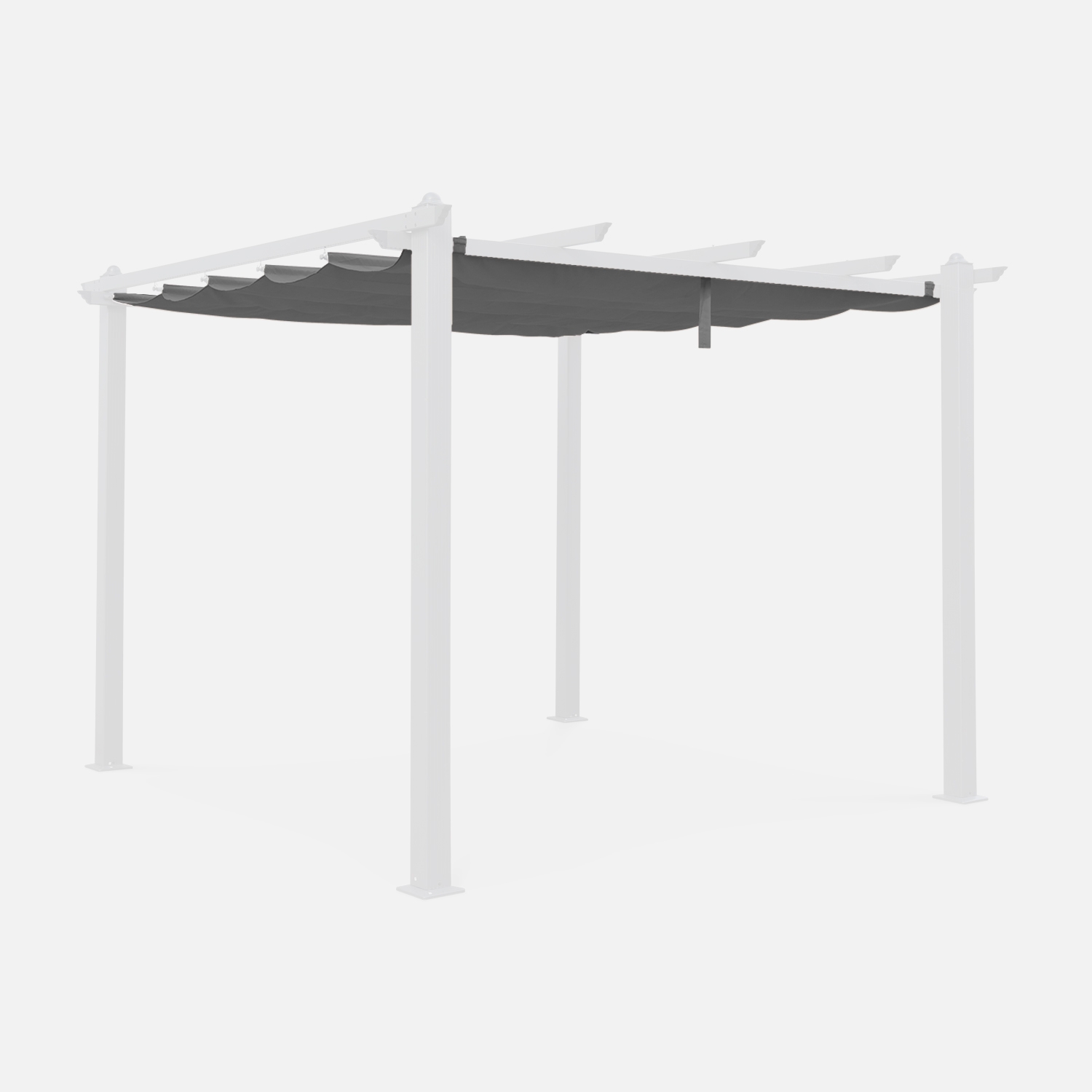 sweeek - Techo de repuesto para pérgola 3x3m , Cubierta de pérgola Condate , 277x250x1