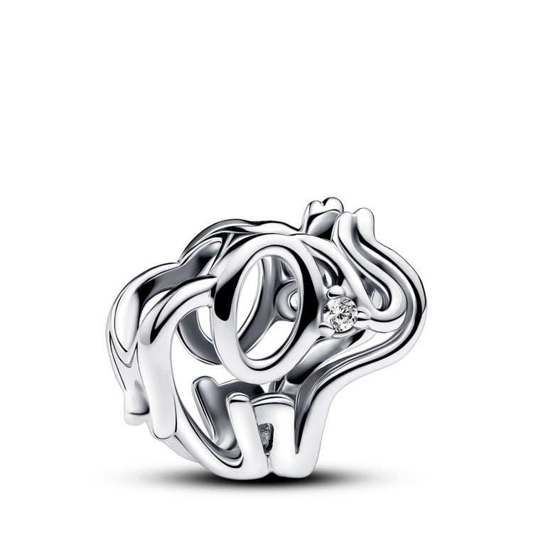 Pandora Charm en plata de ley Elefante en Filigrana 793345C01 _ para Mujer