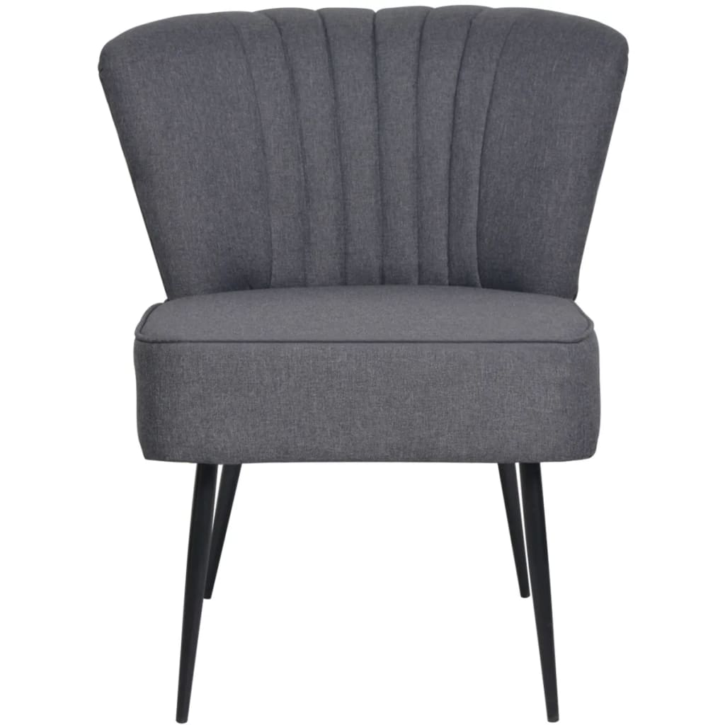 vidaXL Sillón de cóctel tela Gris oscuro, Gris claro, Azul Sillon Dormitorio Sillon Comodos Silla Relax Sillón Sofá