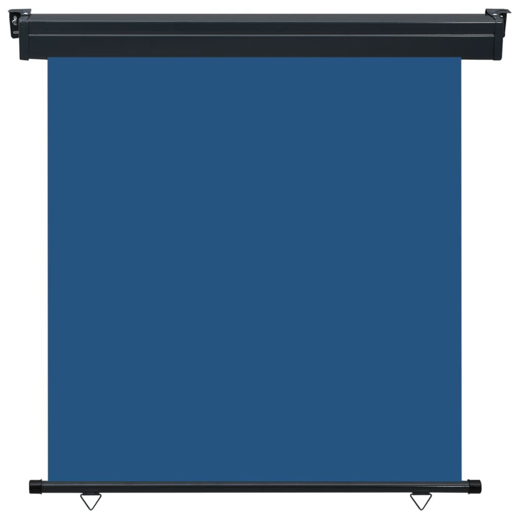 vidaXL Toldo lateral de balcón 165x250 cm Color Negro, Crema, Azul